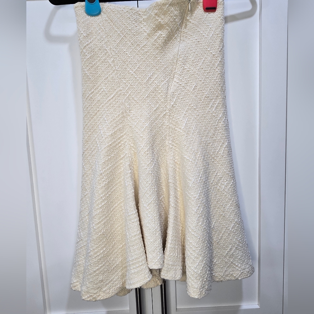 NWT Bebe Rigolos Cream Skirt (Size Small) - Picture 5 of 8